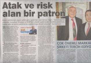 Atak ve Risk Alan Bir Patron, Milliyet Ankara Eki 3 Mart 2014