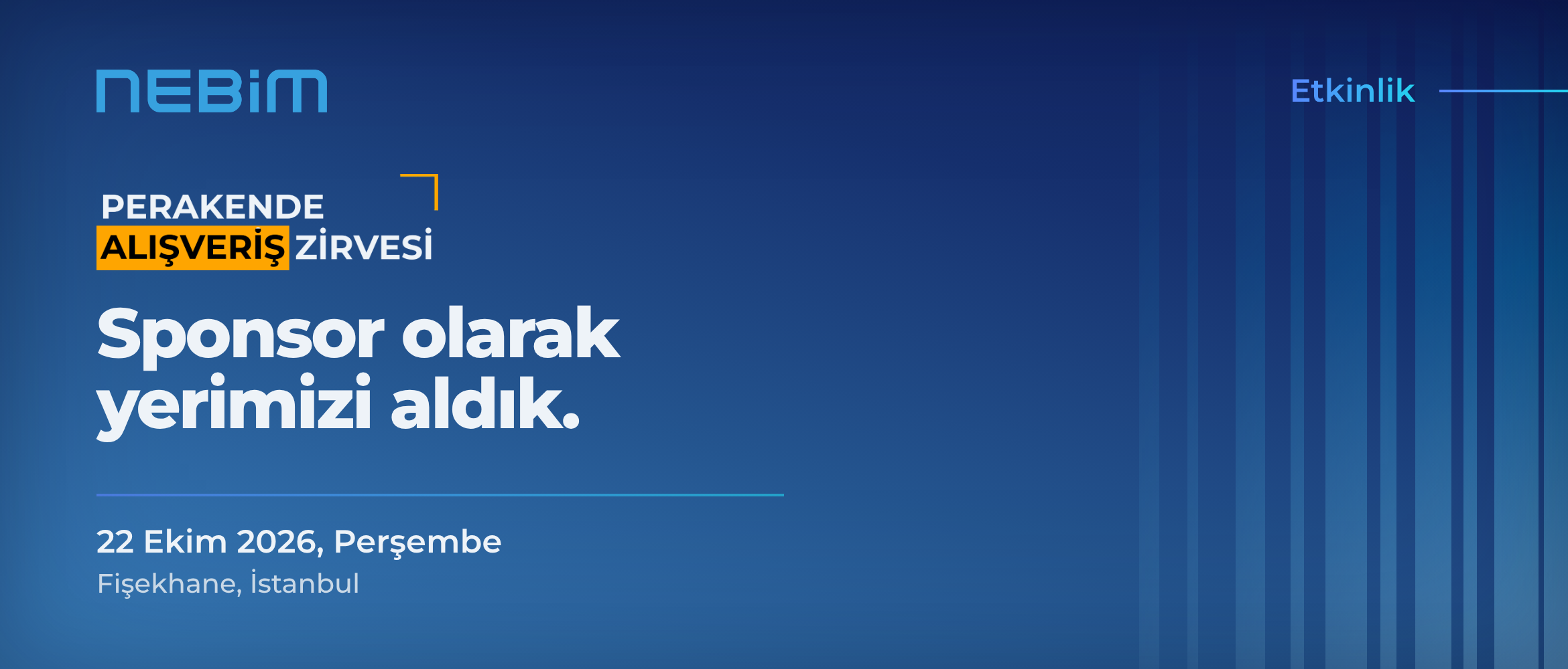 Perakende Alışveriş Zirvesi’nde Sponsor Olarak Yerimizi Aldık